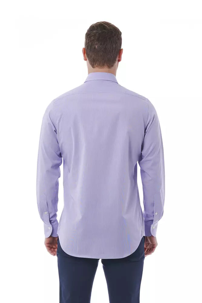 Pink Cotton Men Shirt