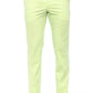 Green Cotton Men Trouser
