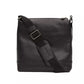Black Leather Men Shoulder Bag
