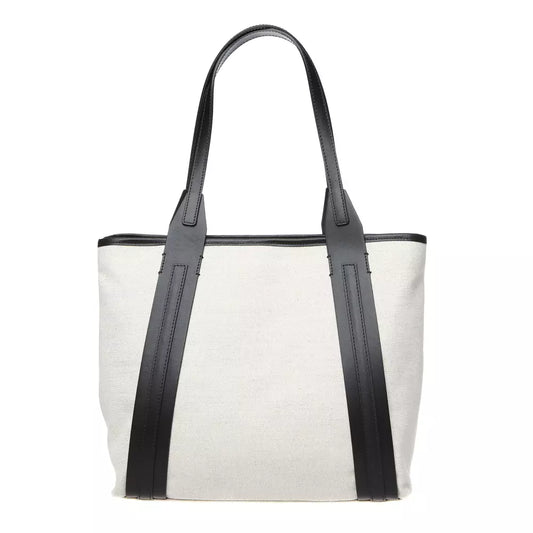 White Cotton Women Shoulder Bag