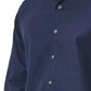 Blue Cotton Men Shirt