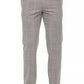 Beige Cotton Men Trouser