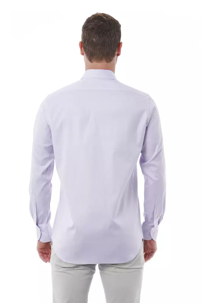 Pink Cotton Men Shirt