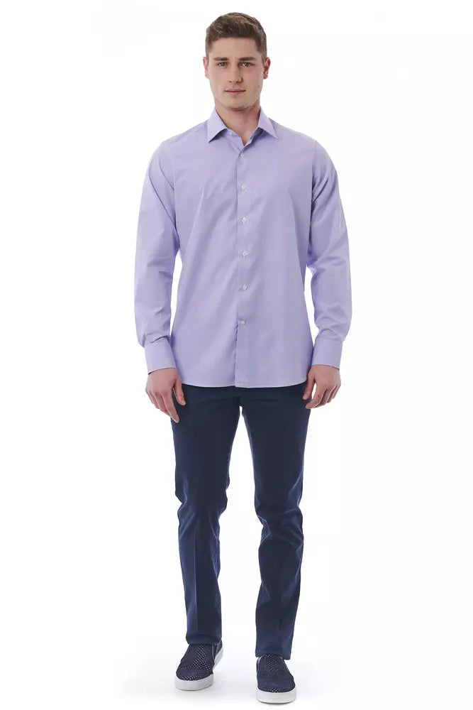Pink Cotton Men Shirt