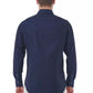 Blue Cotton Men Shirt