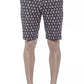 Blue Cotton Mens Bermuda Short