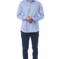 Light-Blue Cotton Men Shirt