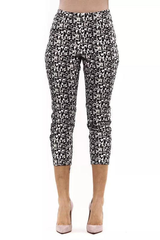 Blue Cotton Women Trouser