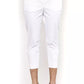 White Cotton Women Trouser