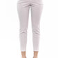 Beige Cotton Women Pant