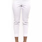 White Cotton Women Trouser