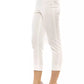 White Cotton Women Trouser