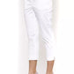 White Cotton Women Trouser