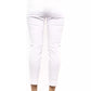 White Cotton Women Trouser