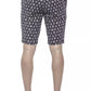 Blue Cotton Mens Bermuda Short