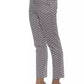 Blue Cotton Women Trouser