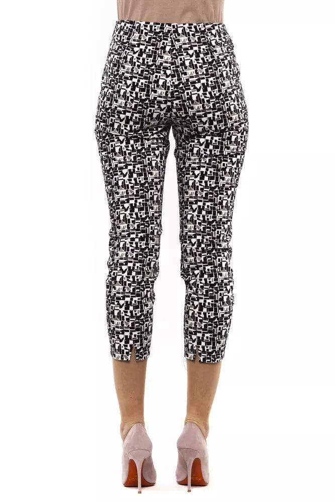 Blue Cotton Women Trouser