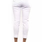 White Cotton Women Trouser