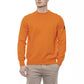Orange Cotton Men Sweater