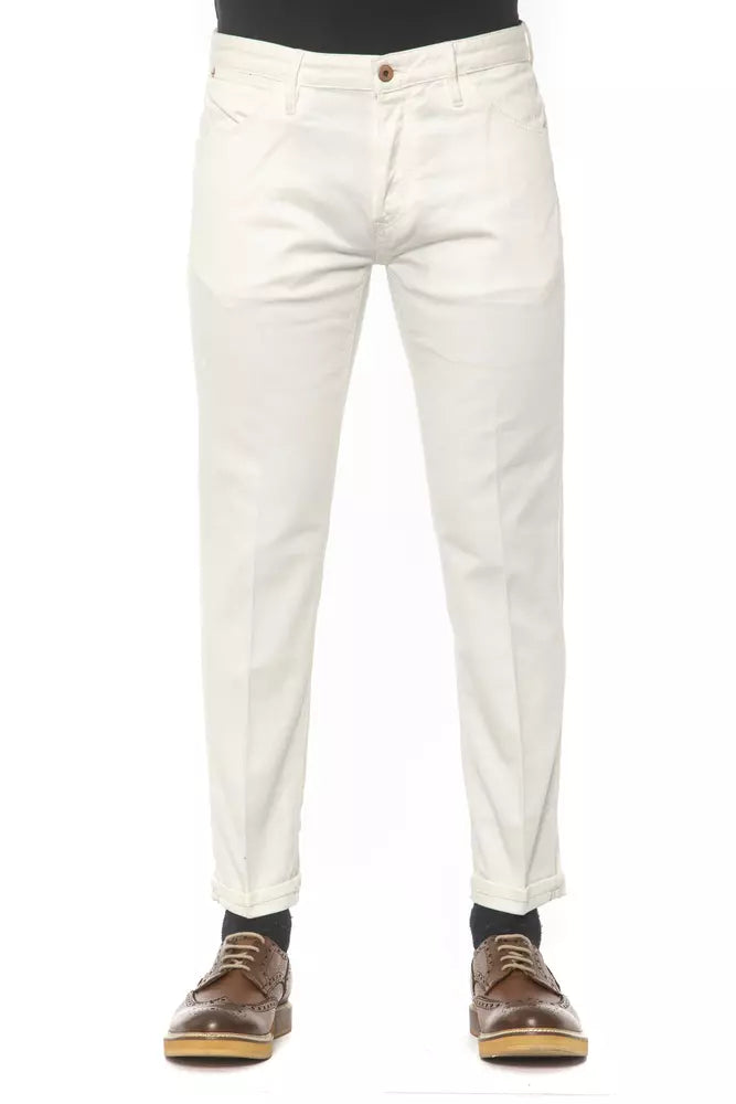 White Cotton Men's Jeans