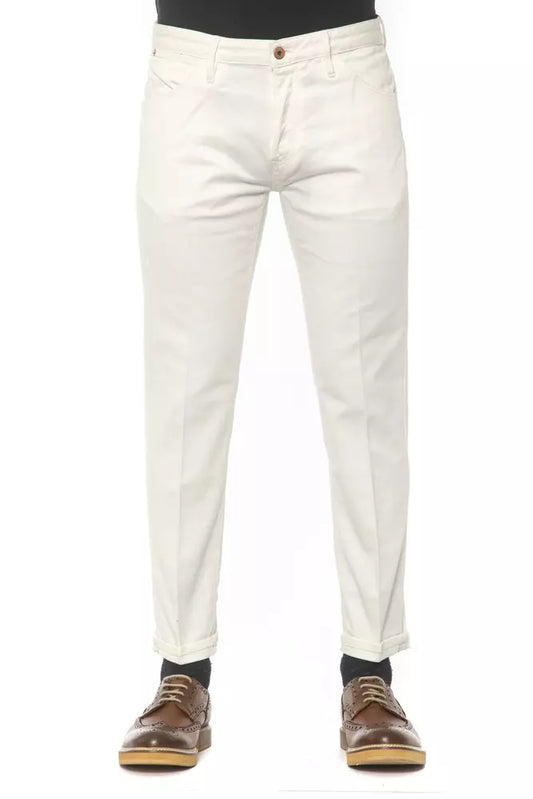 White Cotton Men's Jeans