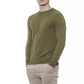Green Cotton Men Sweater
