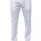 White Cotton Men Trouser