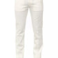 White Cotton Mens Trouser