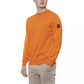 Orange Cotton Men Sweater