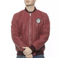 Burgundy Leather Men Jacket