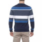 Blue Cotton Men Sweater