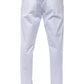White Cotton Men Trouser