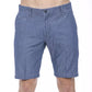 Blue Cotton Men's Bermuda Short