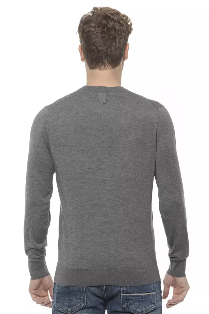 Gray Cashmere Mens Sweater