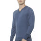 Blue Cashmere Men Sweater