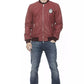 Burgundy Leather Men Jacket