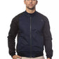 Blue Cotton Men's Bomber Jacket