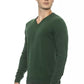 Green Wool Men Sweater