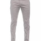 Beige Cotton Men Trouser