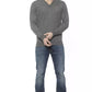 Gray Cashmere Men Sweater