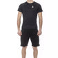 Black Polyamide Men T-Shirt