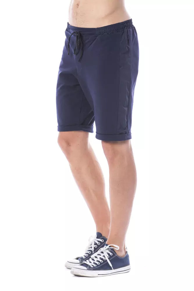 Blue Cotton Men Short