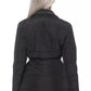 Black Polyester Women Jacket