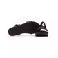 Black Textile Women Sandal