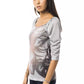 Gray Viscose Women Top