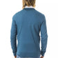 Teal Viscose Men Cardigan