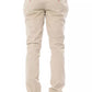Beige Cotton Men Chino Pant