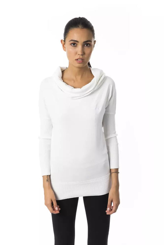 White Viscose Women Sweater