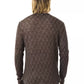 Brown Cotton Men Sweater