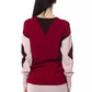 Burgundy Wool Women Sweater